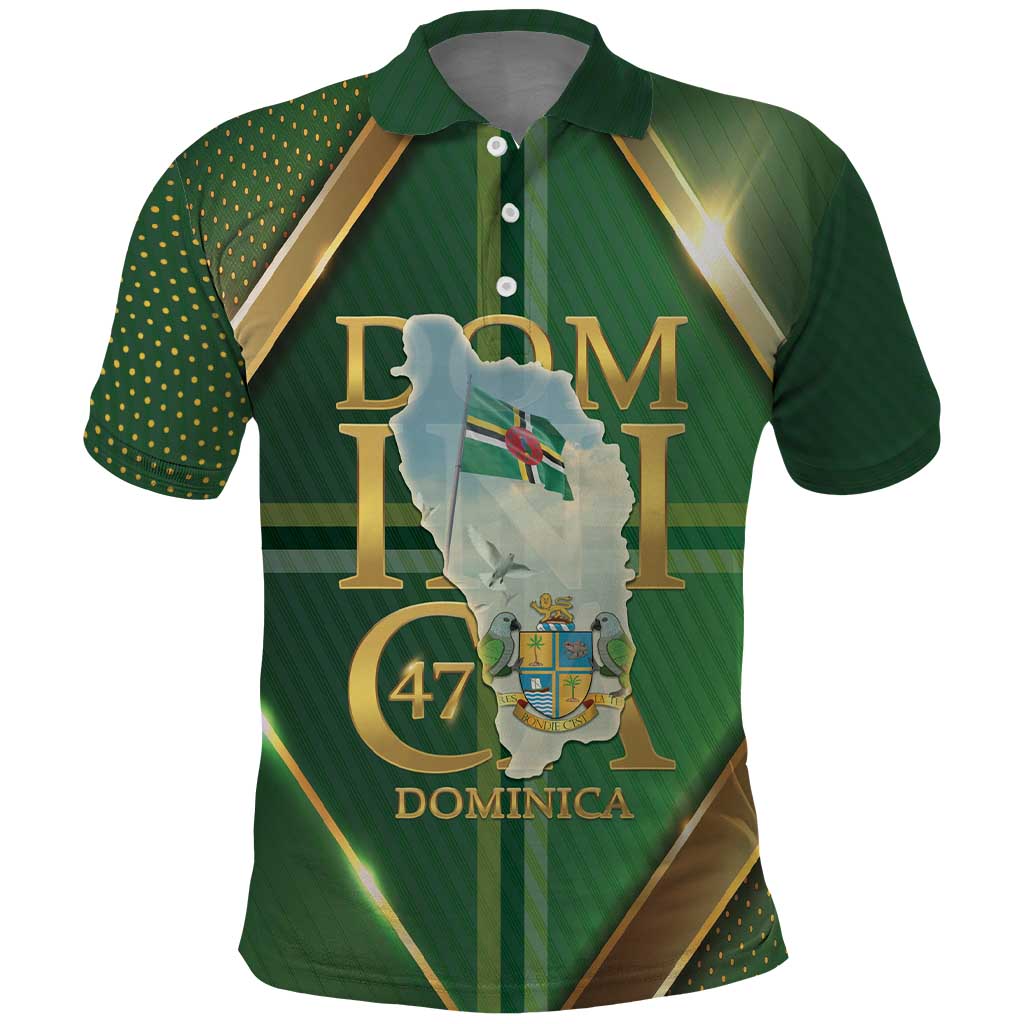 Dominica Independence Day Polo Shirt 47 Years Of Freedom - Wonder Print Shop