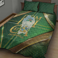 Dominica Independence Day Quilt Bed Set 47 Years Of Freedom - Wonder Print Shop