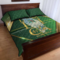 Dominica Independence Day Quilt Bed Set 47 Years Of Freedom - Wonder Print Shop