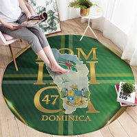 Dominica Independence Day Round Carpet 47 Years Of Freedom - Wonder Print Shop