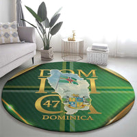 Dominica Independence Day Round Carpet 47 Years Of Freedom - Wonder Print Shop