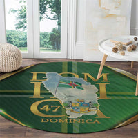Dominica Independence Day Round Carpet 47 Years Of Freedom - Wonder Print Shop