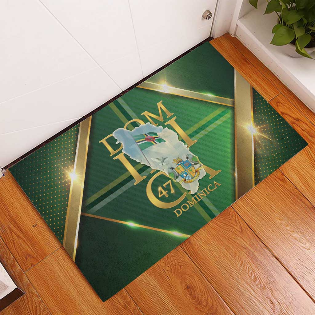 Dominica Independence Day Rubber Doormat 47 Years Of Freedom - Wonder Print Shop