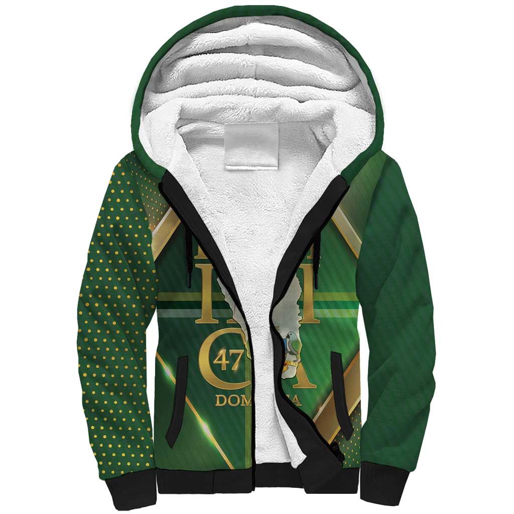 Dominica Independence Day Sherpa Hoodie 47 Years Of Freedom - Wonder Print Shop