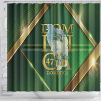 Dominica Independence Day Shower Curtain 47 Years Of Freedom - Wonder Print Shop