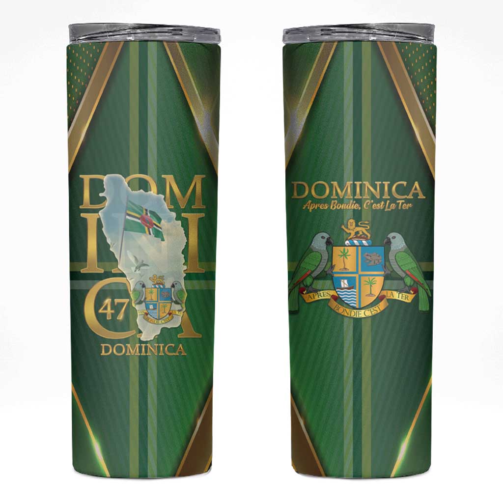 Dominica Independence Day Skinny Tumbler 47 Years Of Freedom - Wonder Print Shop