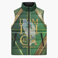 Dominica Independence Day Sleeveless Puffer Jacket 47 Years Of Freedom - Wonder Print Shop
