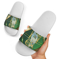 Dominica Independence Day Slide Sandals 47 Years Of Freedom - Wonder Print Shop