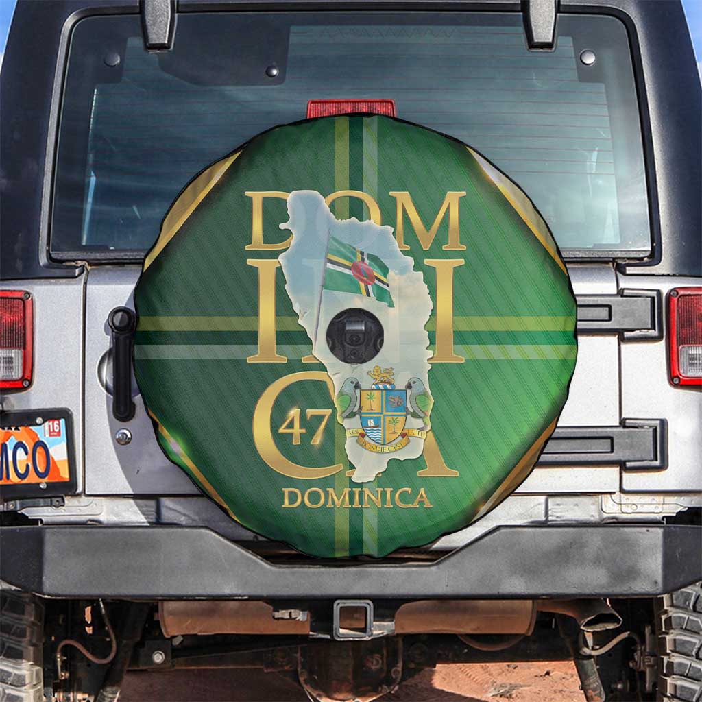Dominica Independence Day Spare Tire Cover 47 Years Of Freedom - Wonder Print Shop