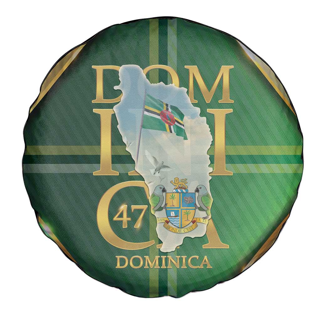 Dominica Independence Day Spare Tire Cover 47 Years Of Freedom - Wonder Print Shop