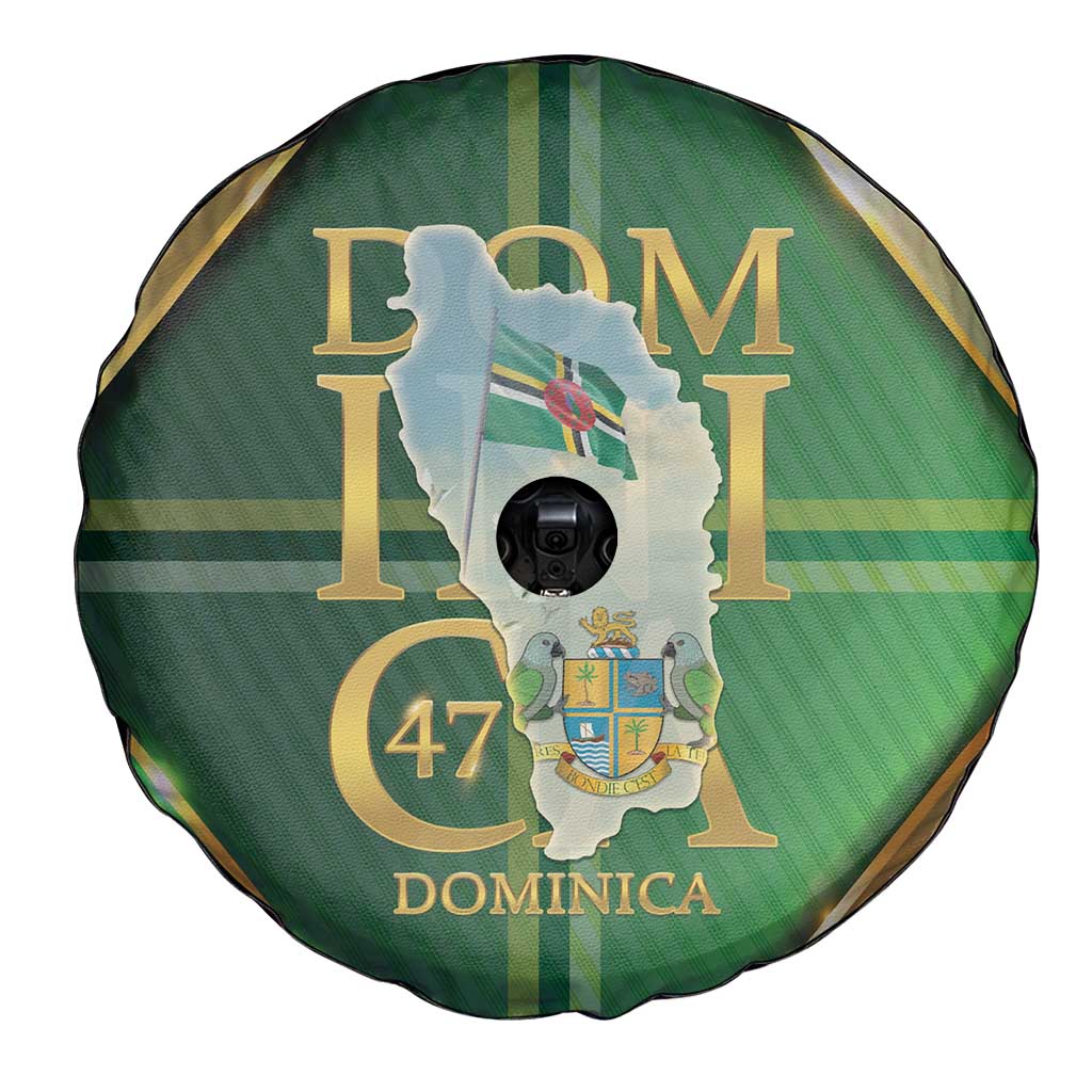 Dominica Independence Day Spare Tire Cover 47 Years Of Freedom - Wonder Print Shop