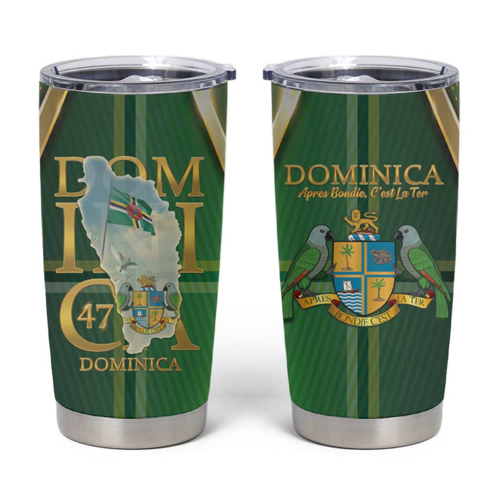Dominica Independence Day Tumbler Cup 47 Years Of Freedom - Wonder Print Shop