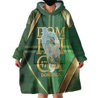 Dominica Independence Day Wearable Blanket Hoodie 47 Years Of Freedom - Wonder Print Shop