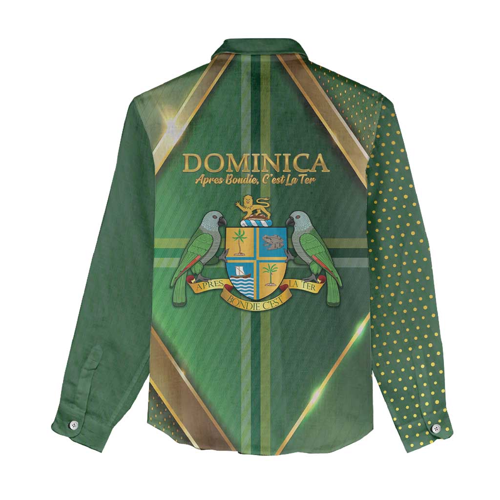 Dominica Independence Day Women Casual Shirt 47 Years Of Freedom - Wonder Print Shop