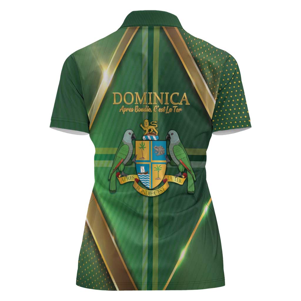 Dominica Independence Day Women Polo Shirt 47 Years Of Freedom - Wonder Print Shop