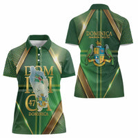 Dominica Independence Day Women Polo Shirt 47 Years Of Freedom - Wonder Print Shop