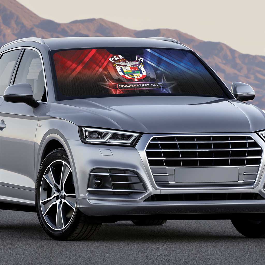 Panama Independence Day Auto Sun Shade Special Style - Wonder Print Shop