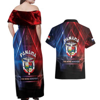 Panama Independence Day Couples Matching Off Shoulder Maxi Dress and Hawaiian Shirt Special Style - Wonder Print Shop