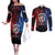 Panama Independence Day Couples Matching Off The Shoulder Long Sleeve Dress and Long Sleeve Button Shirt Special Style - Wonder Print Shop