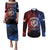 Panama Independence Day Couples Matching Puletasi and Long Sleeve Button Shirt Special Style - Wonder Print Shop