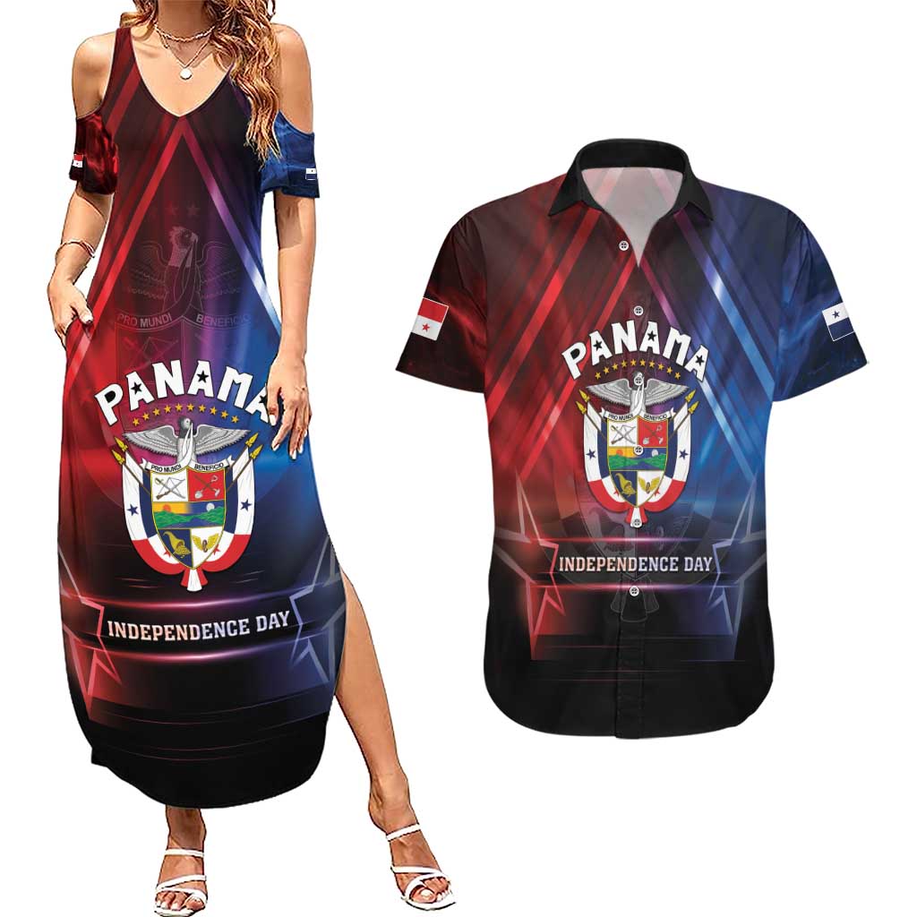 Panama Independence Day Couples Matching Summer Maxi Dress and Hawaiian Shirt Special Style - Wonder Print Shop