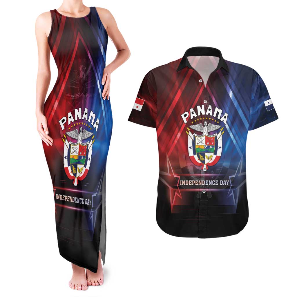 Panama Independence Day Couples Matching Tank Maxi Dress and Hawaiian Shirt Special Style - Wonder Print Shop