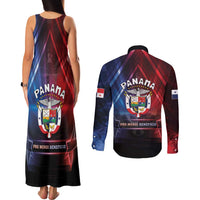 Panama Independence Day Couples Matching Tank Maxi Dress and Long Sleeve Button Shirt Special Style - Wonder Print Shop