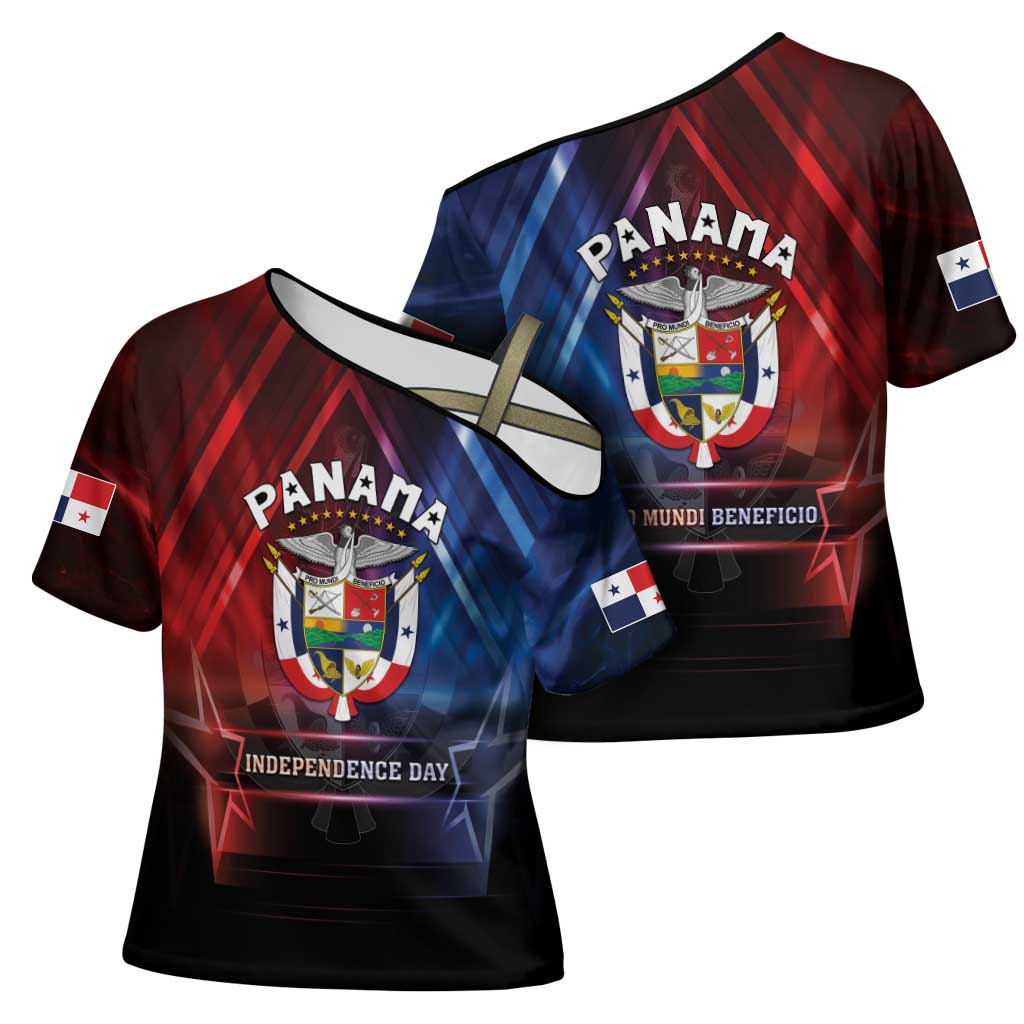 Panama Independence Day Cross Shoulder Shirt Special Style - Wonder Print Shop