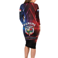 Panama Independence Day Family Matching Long Sleeve Bodycon Dress and Hawaiian Shirt Special Style - Wonder Print Shop