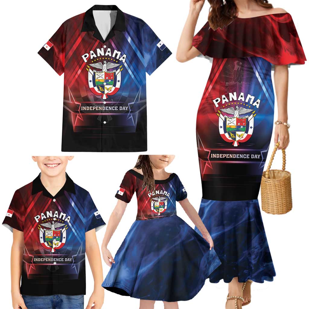 Panama Independence Day Family Matching Mermaid Dress and Hawaiian Shirt Special Style - Wonder Print Shop