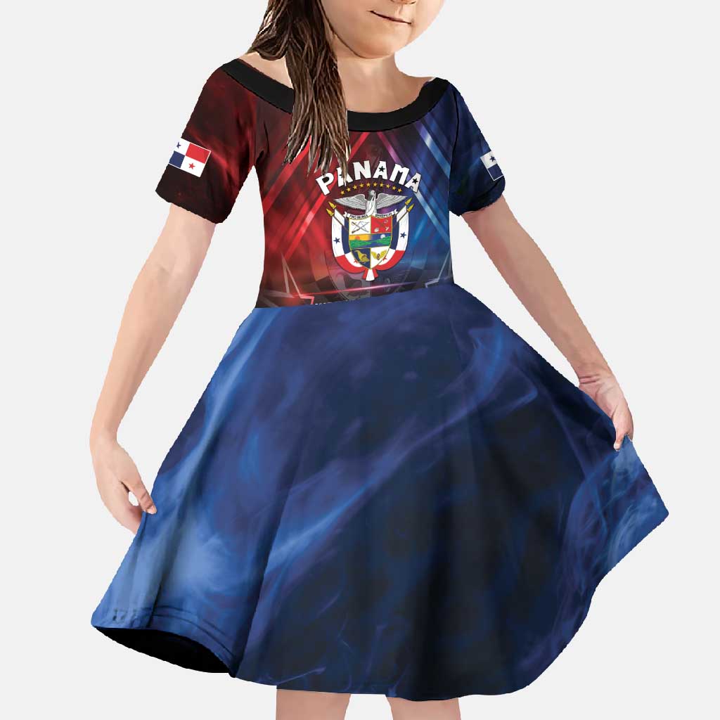 Panama Independence Day Family Matching Off Shoulder Maxi Dress and Hawaiian Shirt Special Style - Wonder Print Shop