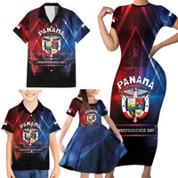 Panama Independence Day Family Matching Short Sleeve Bodycon Dress and Hawaiian Shirt Special Style - Wonder Print Shop