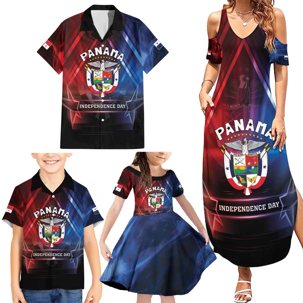 Panama Independence Day Family Matching Summer Maxi Dress and Hawaiian Shirt Special Style - Wonder Print Shop