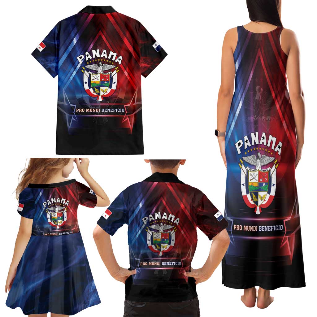 Panama Independence Day Family Matching Tank Maxi Dress and Hawaiian Shirt Special Style - Wonder Print Shop
