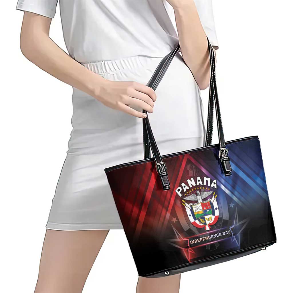 Panama Independence Day Leather Tote Bag Special Style - Wonder Print Shop
