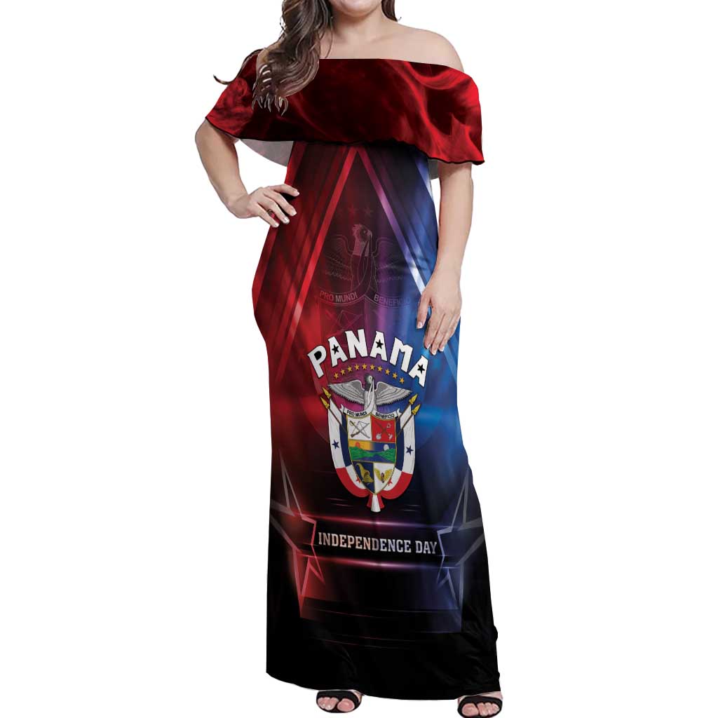Panama Independence Day Off Shoulder Maxi Dress Special Style - Wonder Print Shop