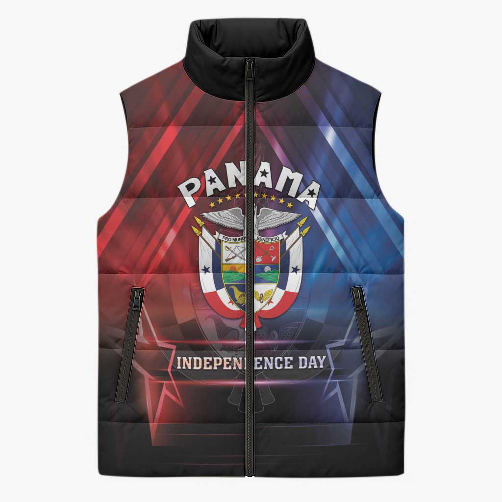 Panama Independence Day Sleeveless Puffer Jacket Special Style - Wonder Print Shop