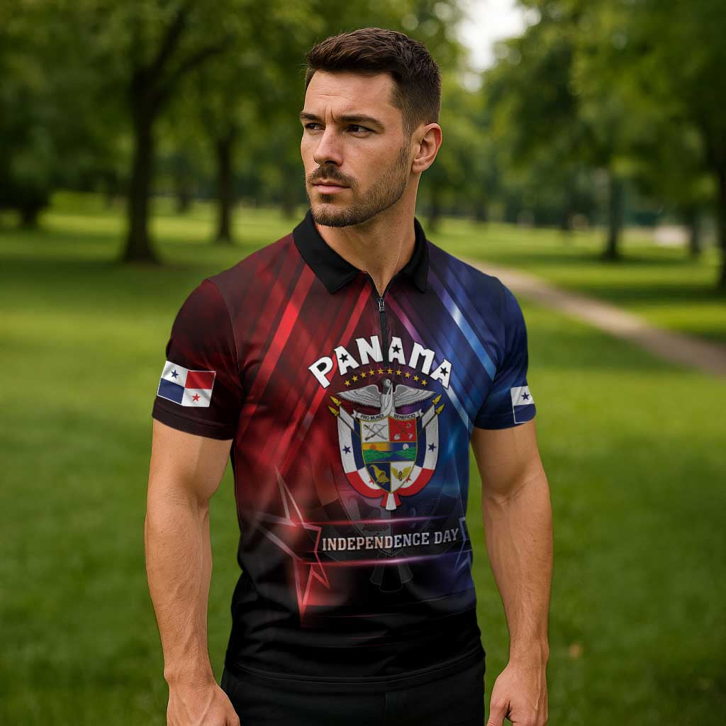 Panama Independence Day Zipper Polo Shirt Special Style - Wonder Print Shop