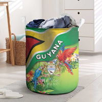 Guyana Republic Day Laundry Basket Happy Mashramani Flag Style