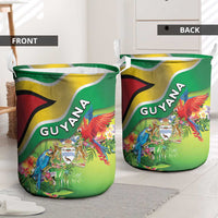 Guyana Republic Day Laundry Basket Happy Mashramani Flag Style