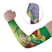 Guyana Republic Day Arm Sleeves Happy Mashramani Flag Style