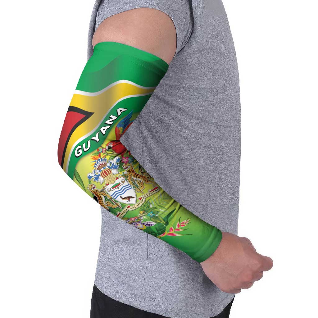 Guyana Republic Day Arm Sleeves Happy Mashramani Flag Style