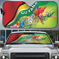 Guyana Republic Day Auto Sun Shade Happy Mashramani Flag Style