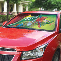 Guyana Republic Day Auto Sun Shade Happy Mashramani Flag Style