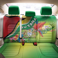 Guyana Republic Day Back Car Seat Cover Happy Mashramani Flag Style