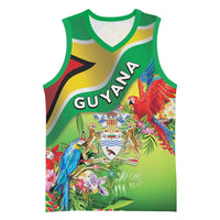 Guyana Republic Day Basketball Jersey Happy Mashramani Flag Style