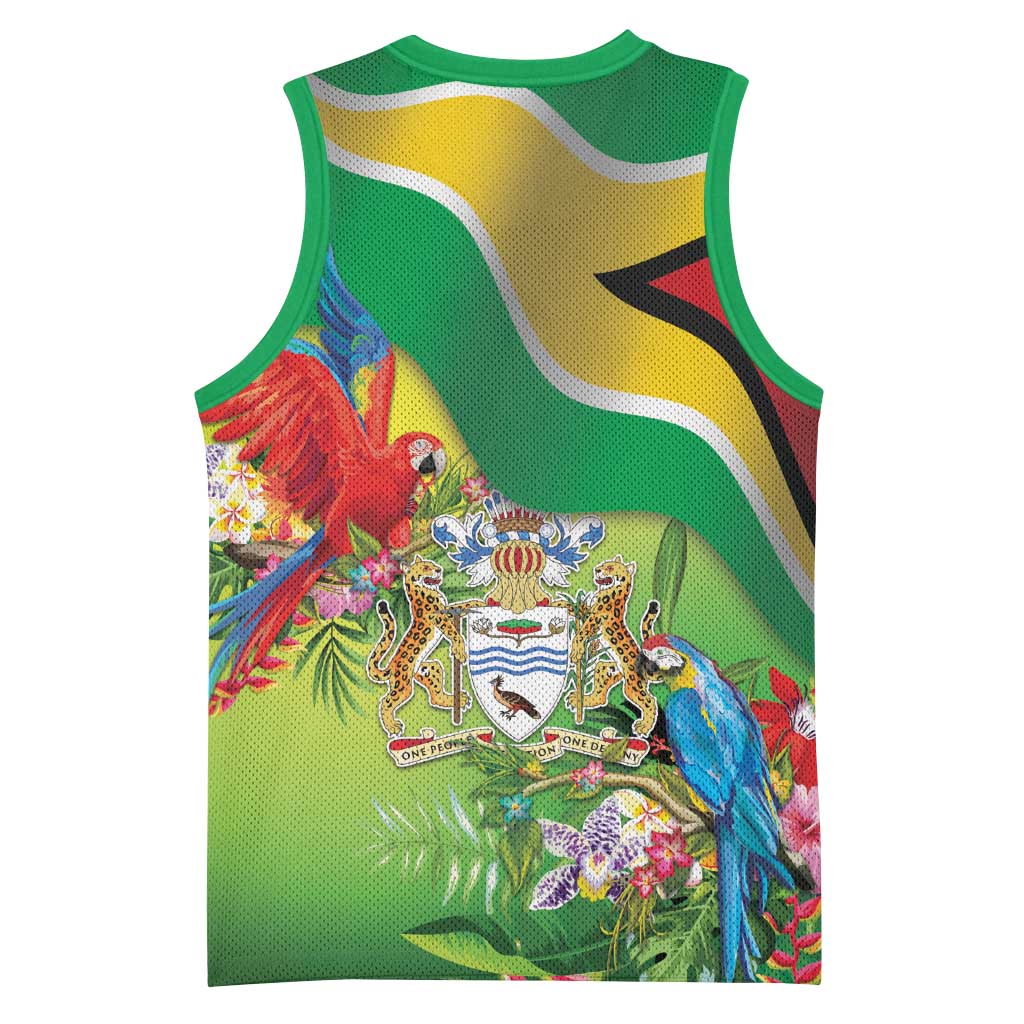 Guyana Republic Day Basketball Jersey Happy Mashramani Flag Style