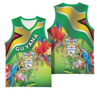 Guyana Republic Day Basketball Jersey Happy Mashramani Flag Style