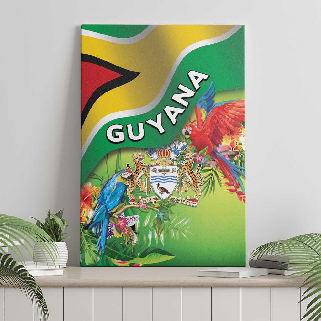 Guyana Republic Day Canvas Wall Art Happy Mashramani Flag Style
