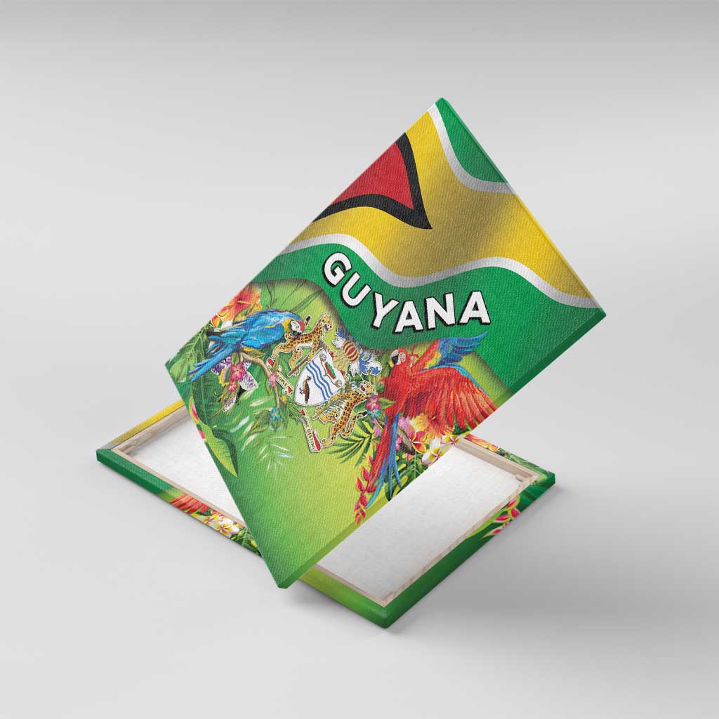 Guyana Republic Day Canvas Wall Art Happy Mashramani Flag Style